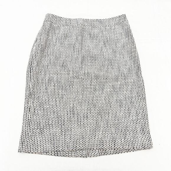 J. Crew No. 2 Pencil Woven Patterned Cotton/Linen Blend Pencil Skirt Size 2 - Picture 1 of 5